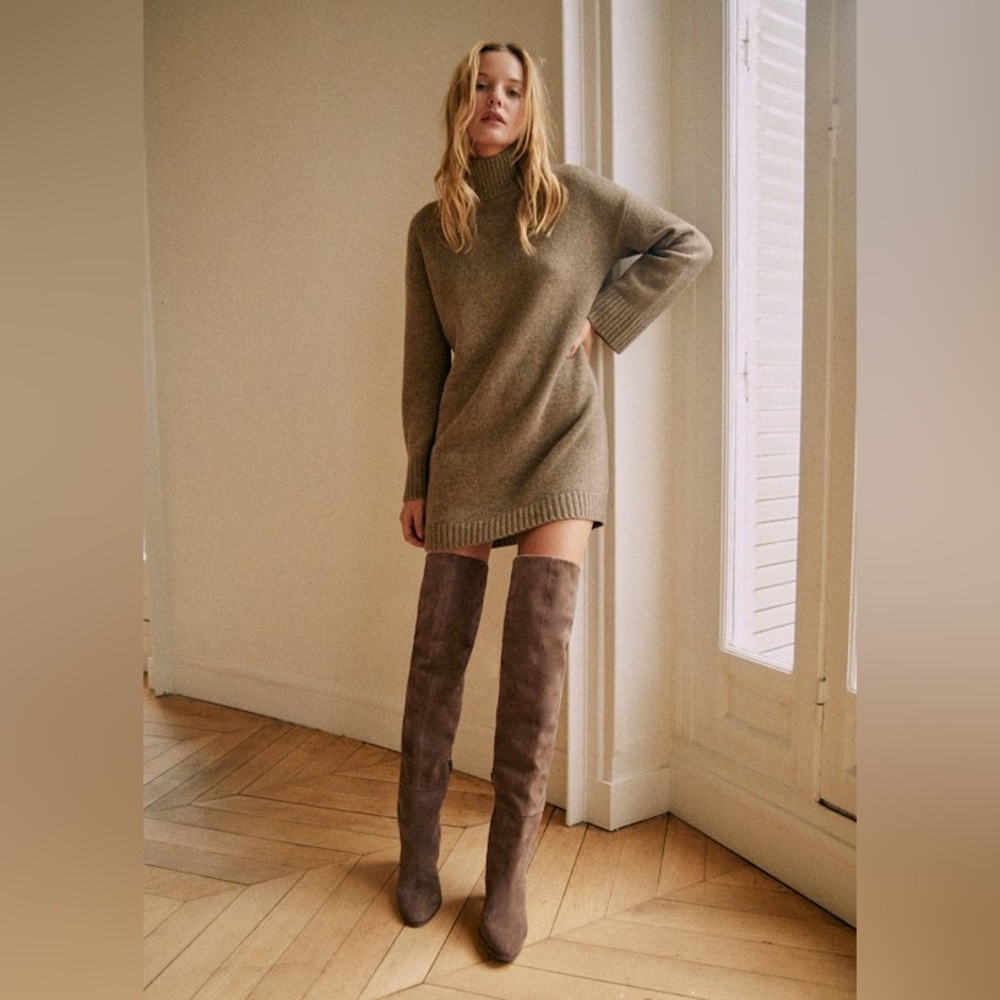 Sezane Paulie Yak Sweater Dress